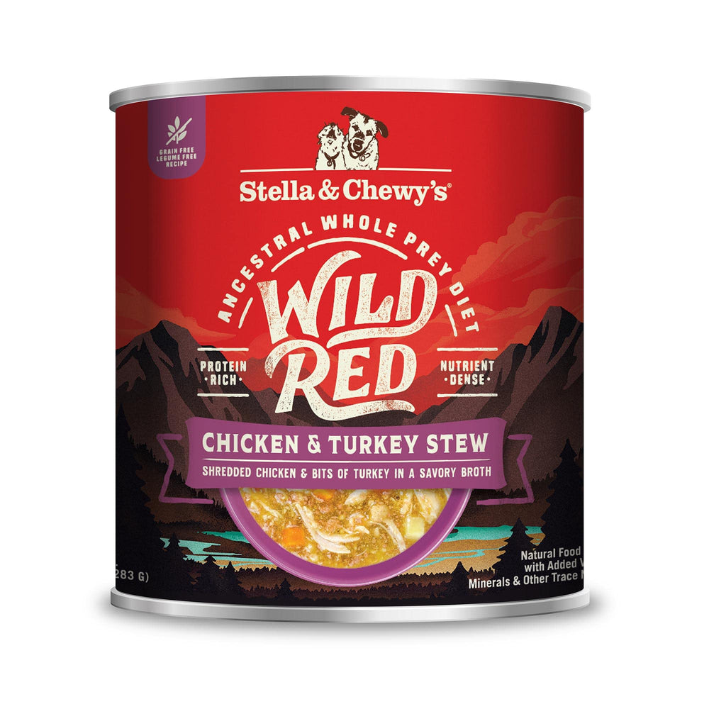 Stella & Chewy's Wild Red: guiso húmedo para perros con pollo y pavo, alto en proteína