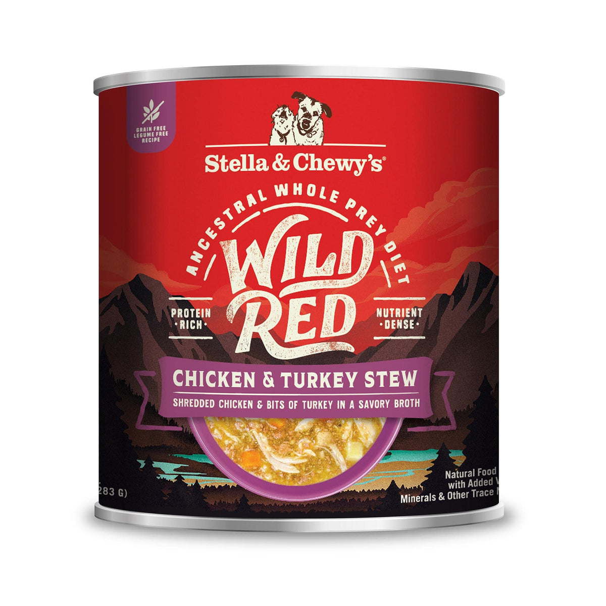 Stella & Chewy's Wild Red: guiso húmedo para perros con pollo y pavo, alto en proteína