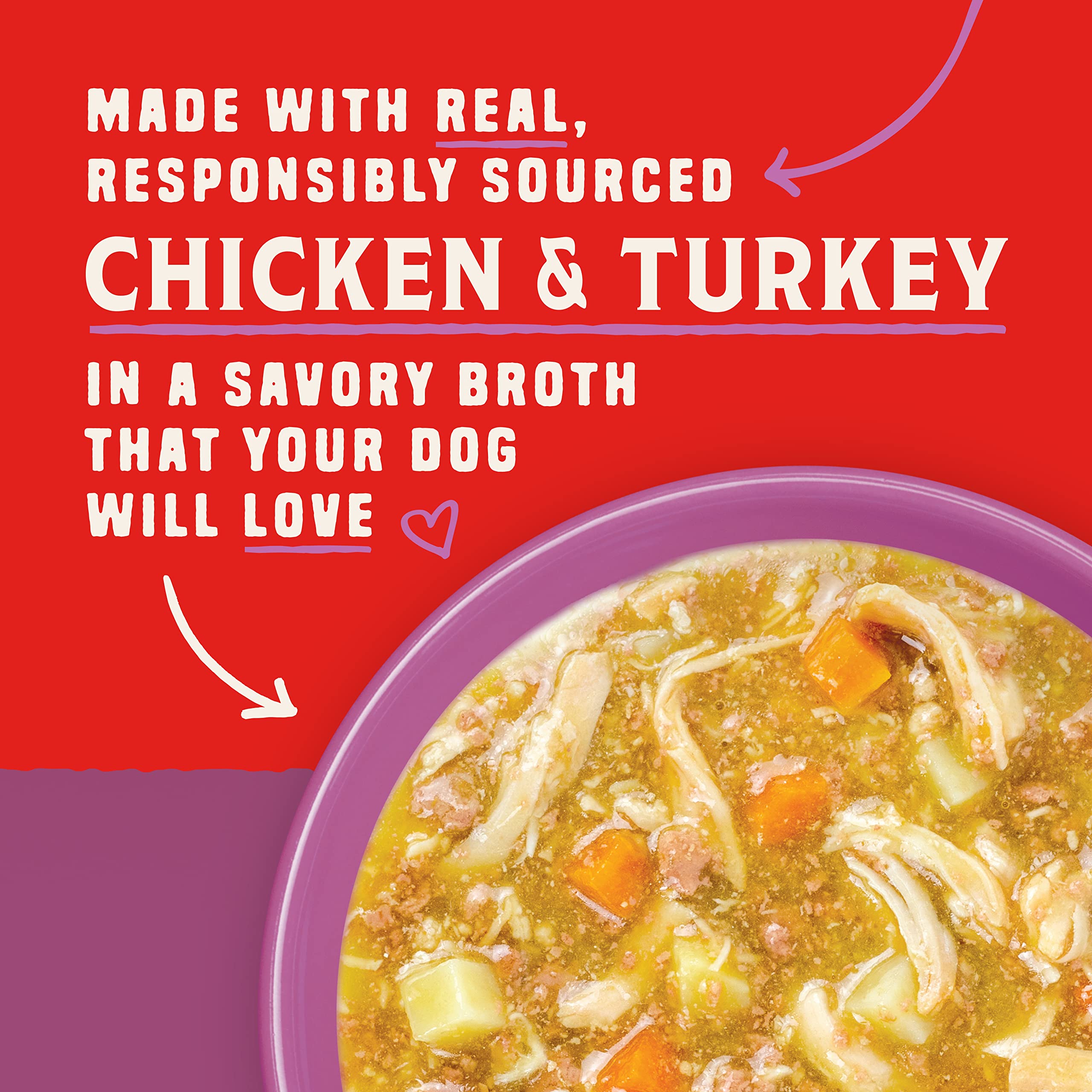 Stella & Chewy's Wild Red Stew, porciones individuales listas para servir.