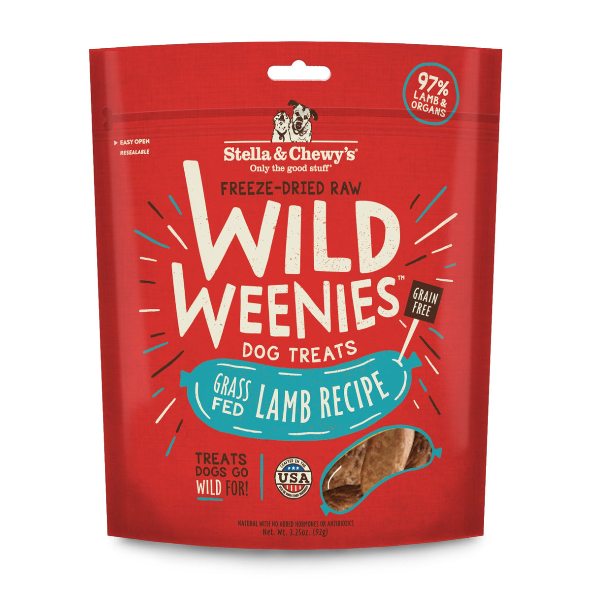 Stella & Chewy's Wild Weenies en bolsa, perfecto para entrenamiento diario.
