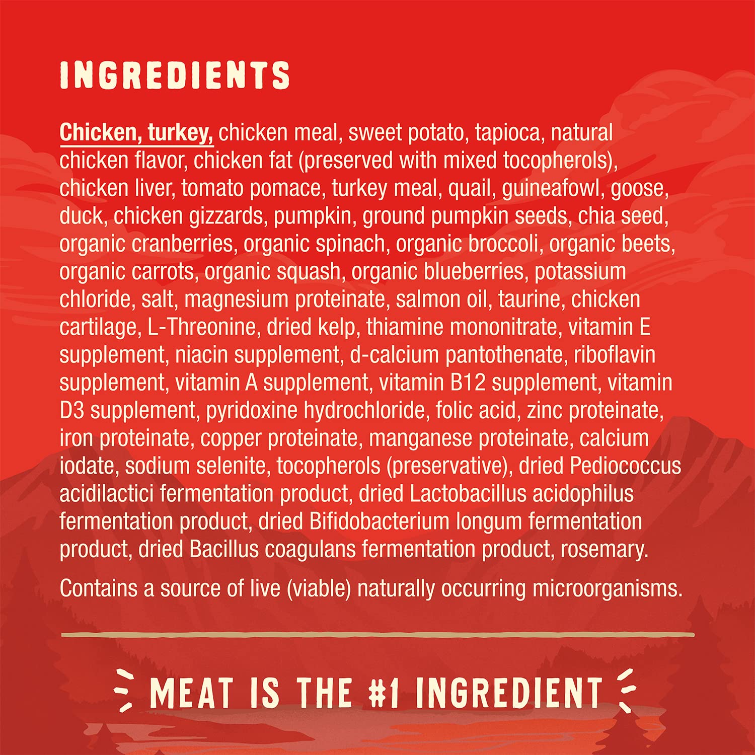 Stella & Chewy's Wild Red ingredientes-de-caza-entera para una dieta natural.