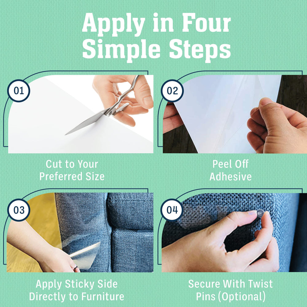 Protección de las esquinas del sofá con material flexible y discreto
