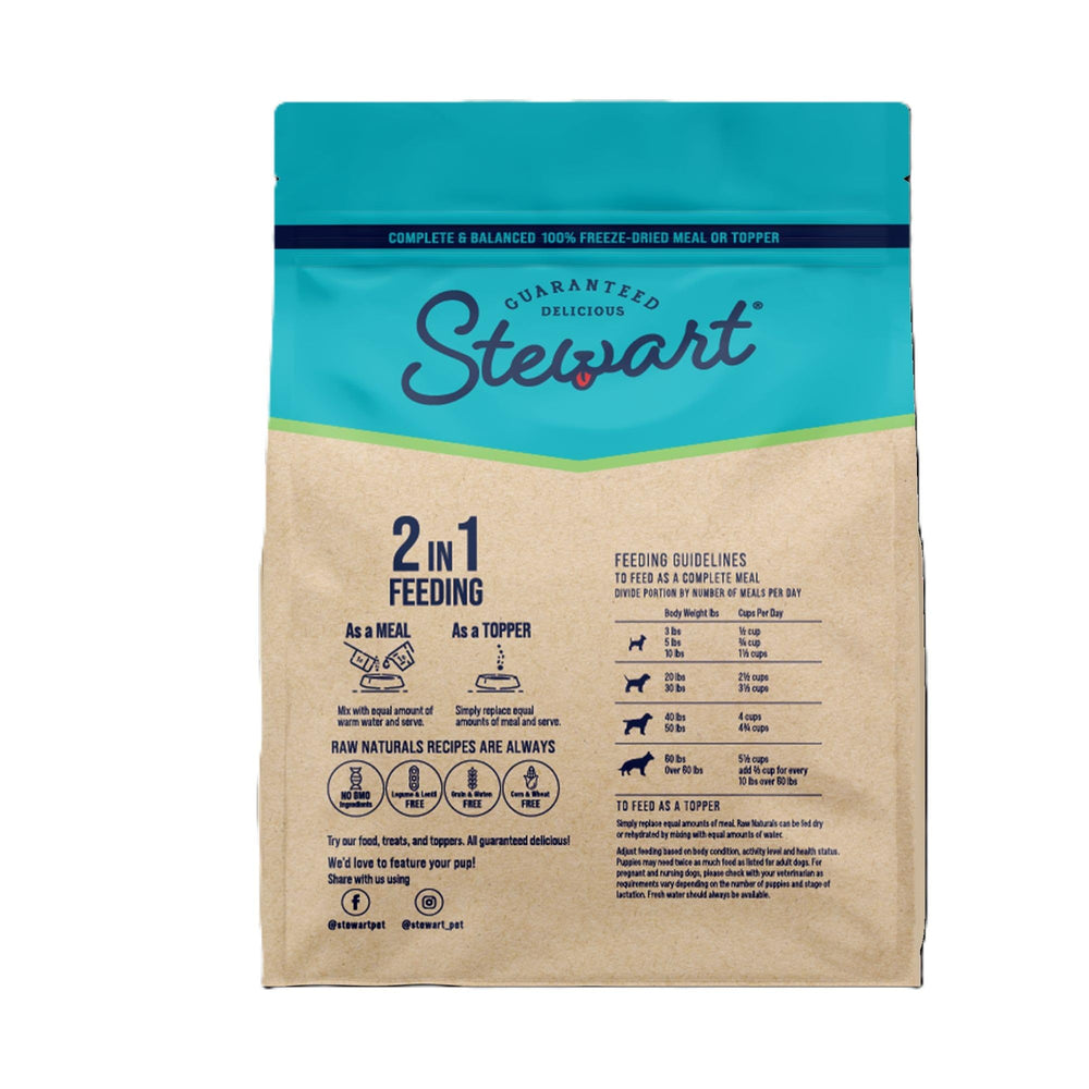 Stewart Raw Naturals bolsa con cierre reutilizable para frescura y conveniencia