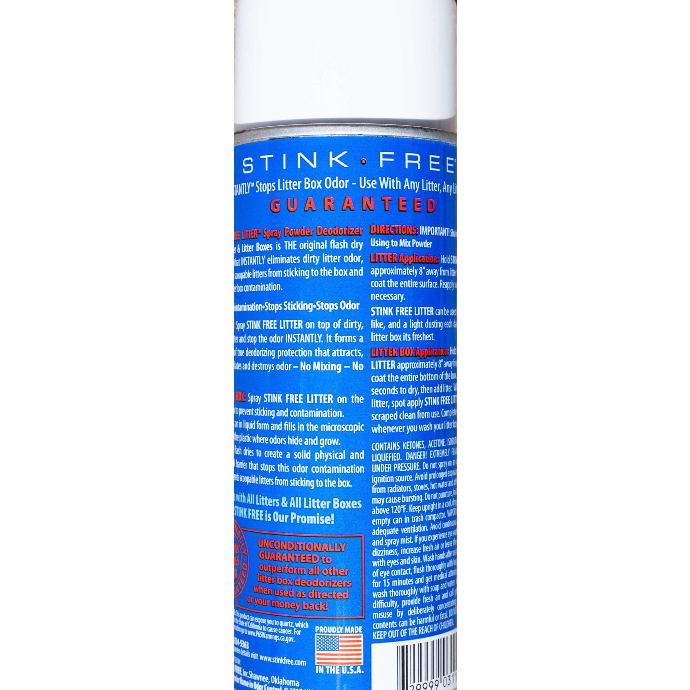 Stink Free elimina olores en casa y caja de arena