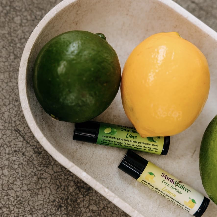 StinkBalm paquete de dos, ahorro práctico para casa y viaje.