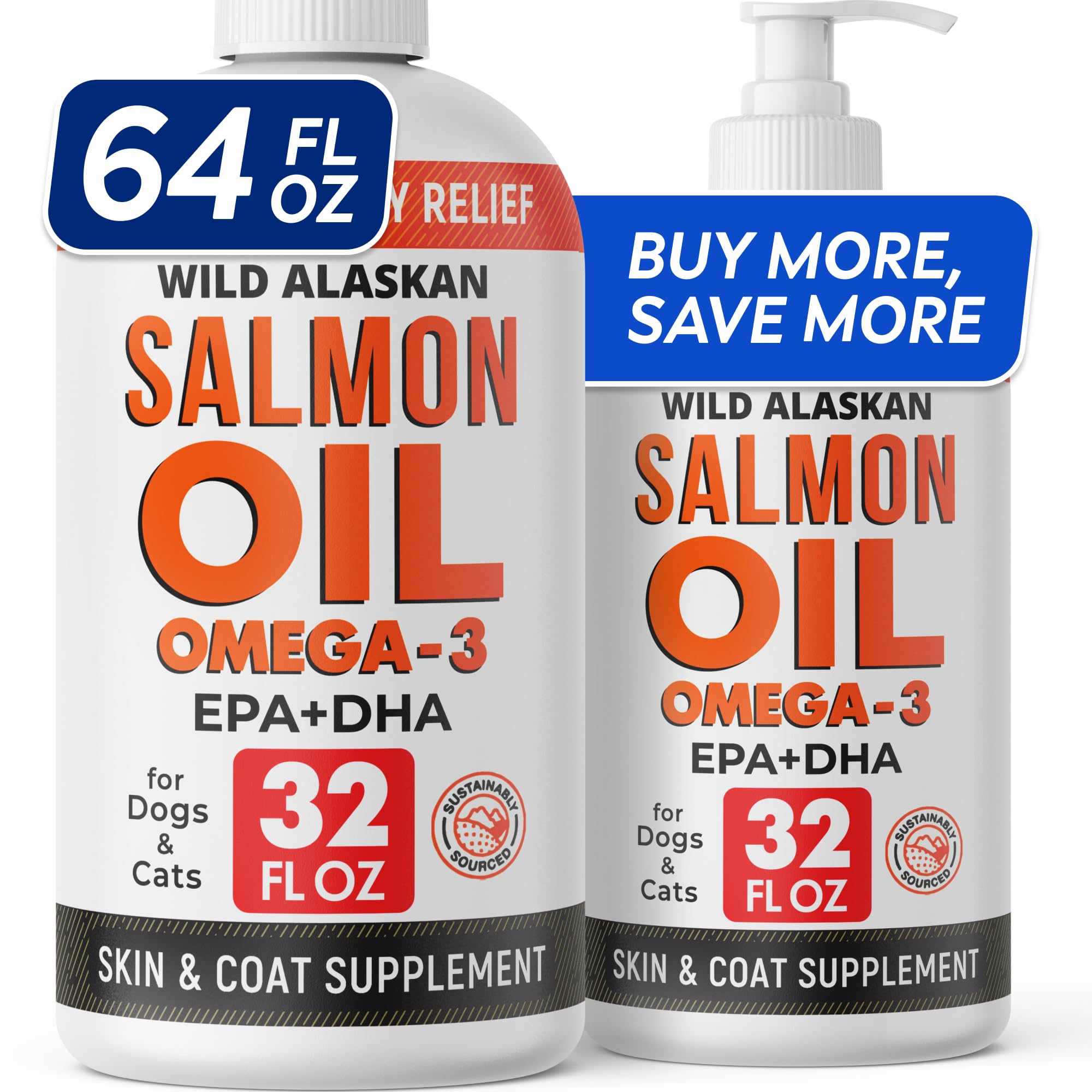 STRELLALAB Aceite de salmón para perros en botella, mejora el pelaje.