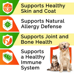 STRELLALAB Apoyo a articulaciones de perros con aceite de salmón.