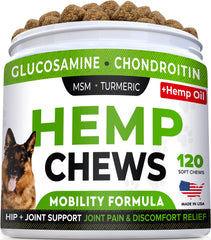 STRELLALAB Glucosamina para perros en botella, posible apoyo articular.