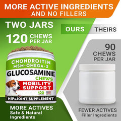 STRELLALAB glucosamina para perros grandes con chondroitina y MSM: cuidado de articulaciones
