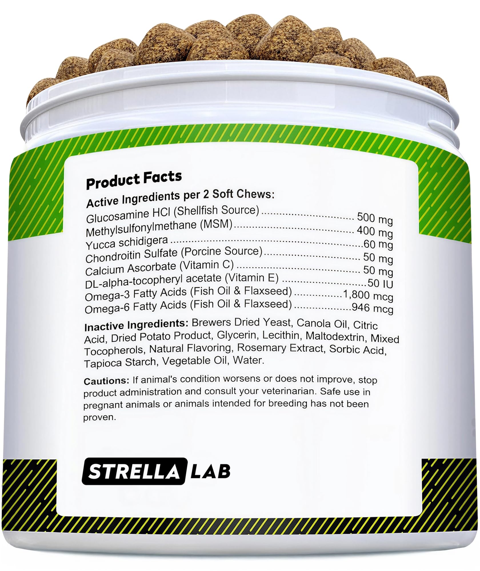 STRELLALAB omega-3 para perros, apoyo a articulaciones y piel sana.