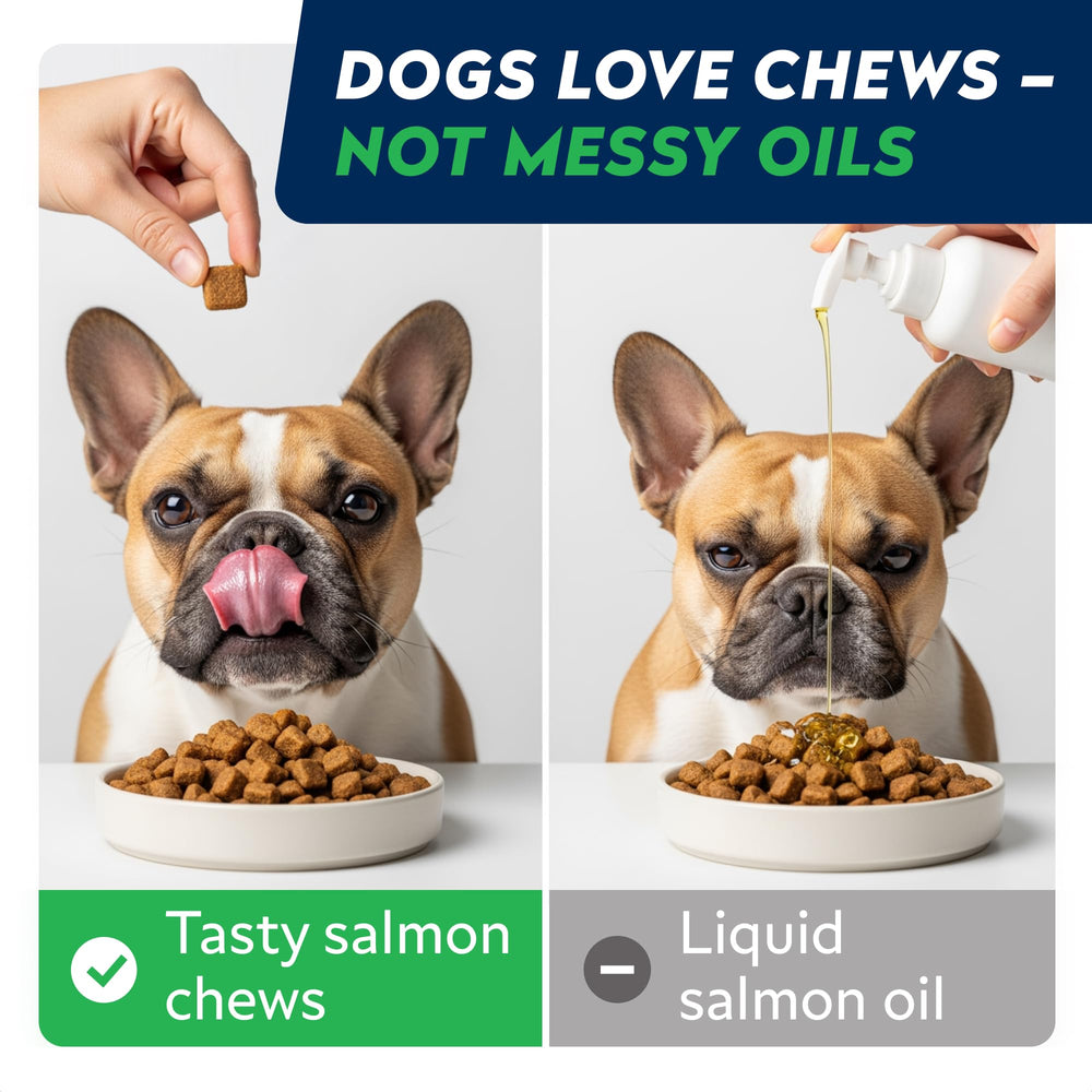 STRELLALAB Omega 3 para perros: alivio del picor con uso regular