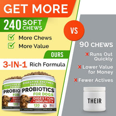 STRELLALAB probióticos para perros sabor pollo, masticables.