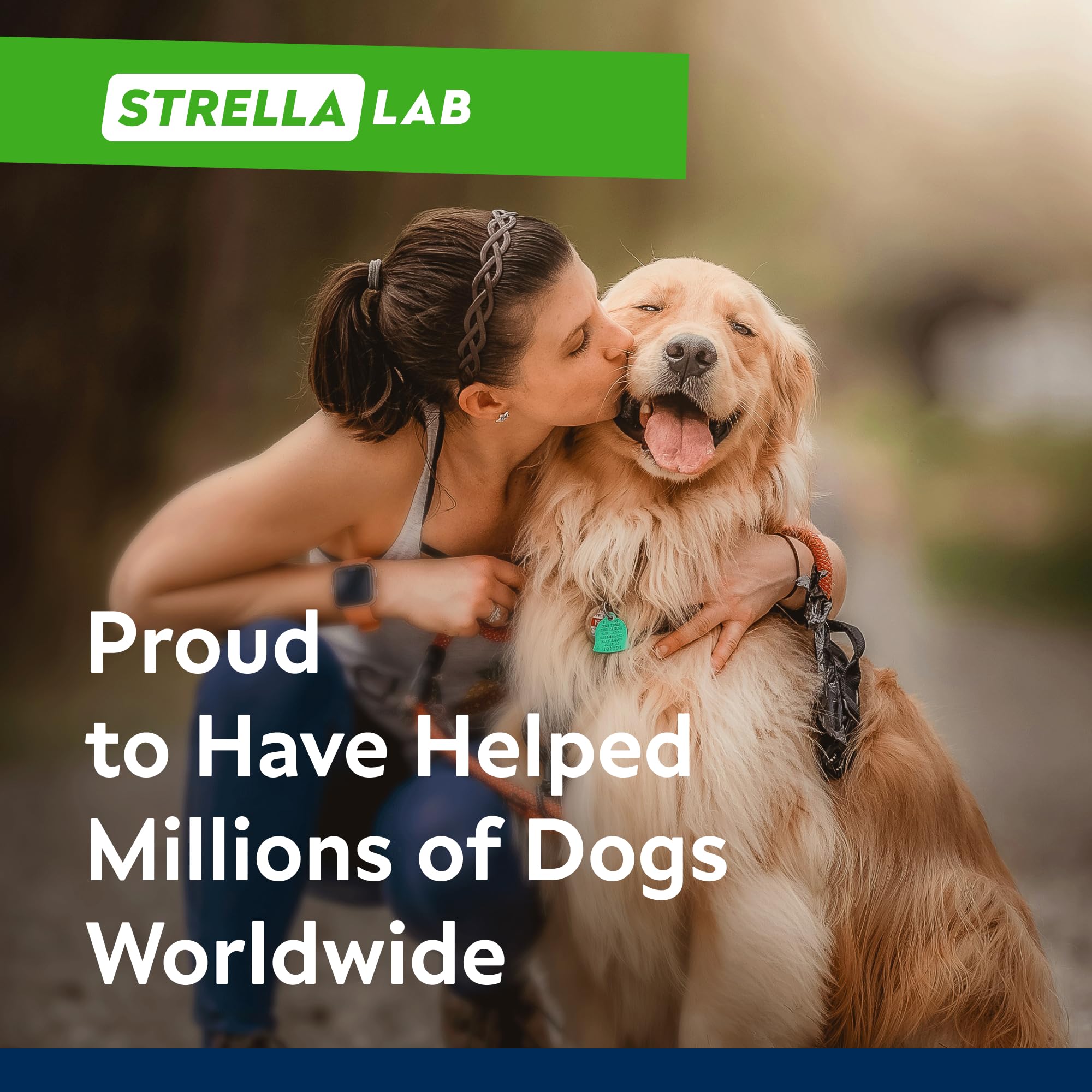 STRELLALAB Uso diario de articulaciones para perros, fomenta movilidad y confort.