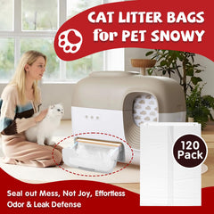 Bolsas StreytoTek de plástico grueso con bordes reforzados para Petsnowy.