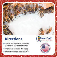 STRONG MICROBIALS SuperFuel: abejas alimentándose con energía natural gracias al néctar simulado.