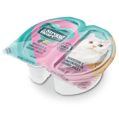 Strongheart porciones individuales, sin sobras, para una alimentación limpia del gato.