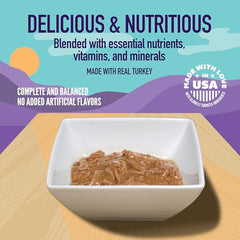 Strongheart lata-pavo-queso-en-salsa: proteína atractiva para gatos activos.