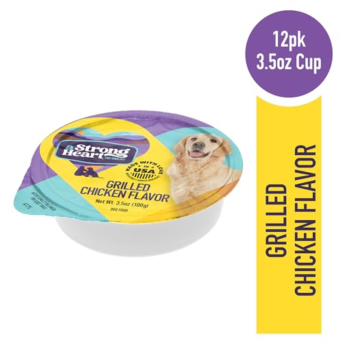 Strongheart ingredientes reales: pollo jugoso en cada porción para perros.
