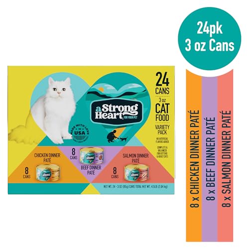 Strongheart lata-res: proteína de calidad para el día a día de tu gato.