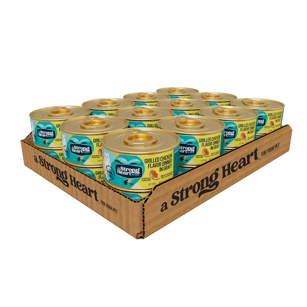 Strongheart pollo parrilla en salsa: trozos reales para gatos saboreadores.