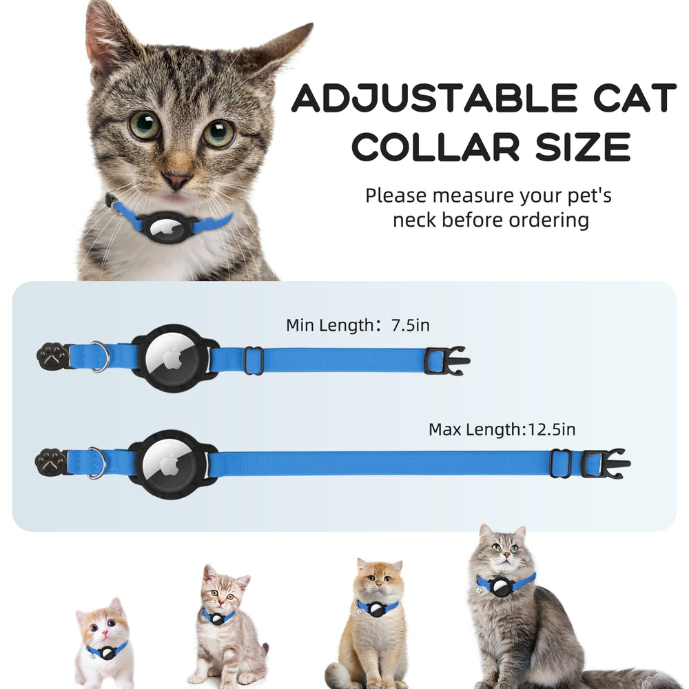 Collar sucegi AirTag con cascabel para gatos, estilo y practicidad