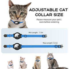 Collar sucegi AirTag con cascabel para gatos, estilo y practicidad