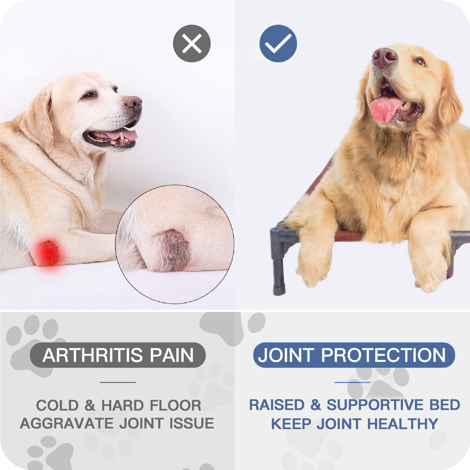 Suddus cama elevada con base y patas antideslizantes para uso estable
