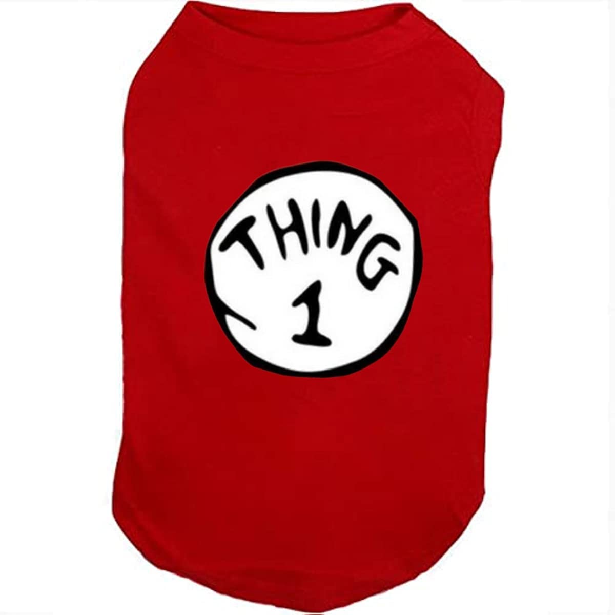 Camiseta SUEOSU Thing 1 para perros, cómodo diseño transpirable para paseos diarios.