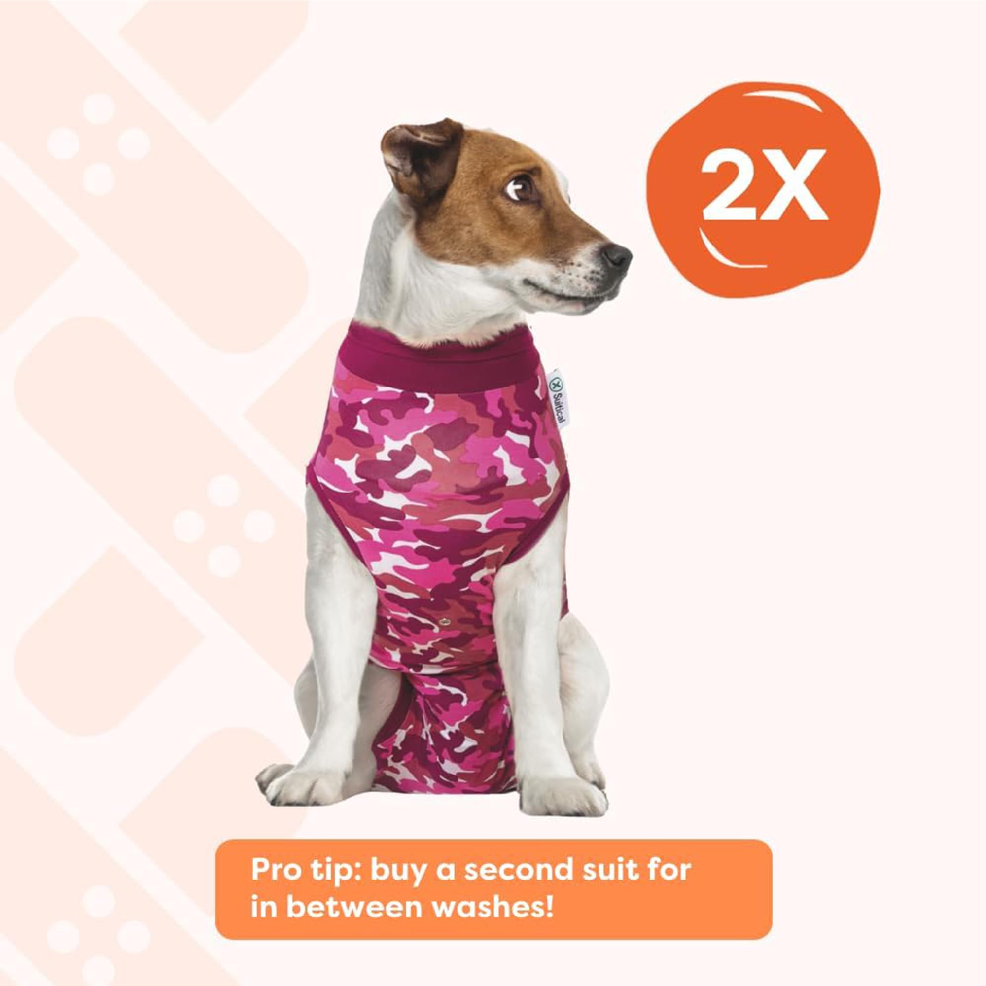 Ideal para esterilización de hembras o machos, cubre la zona operada.