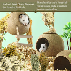 Sukh espacio descanso privado hamster nido semi-cerrado: reduce distracciones
