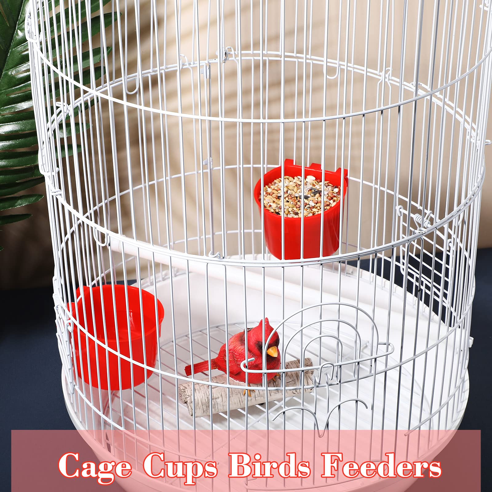 Sumind copas para pollos y aves pequeñas rojo, diseño duradero