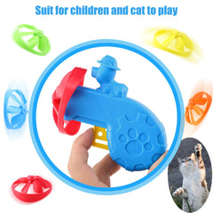 Sumind propulsor volador para gatos en color amarillo, estimula la curiosidad