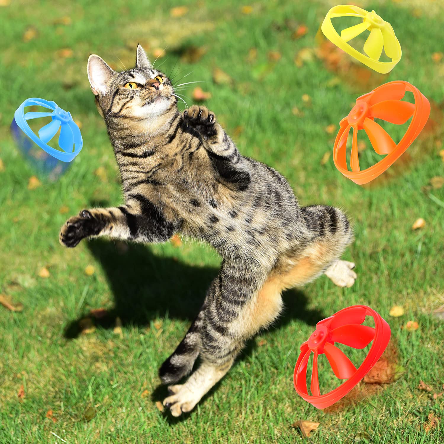 Sumind propulsor volador para gatos en color naranja, ideal para buscar y perseguir