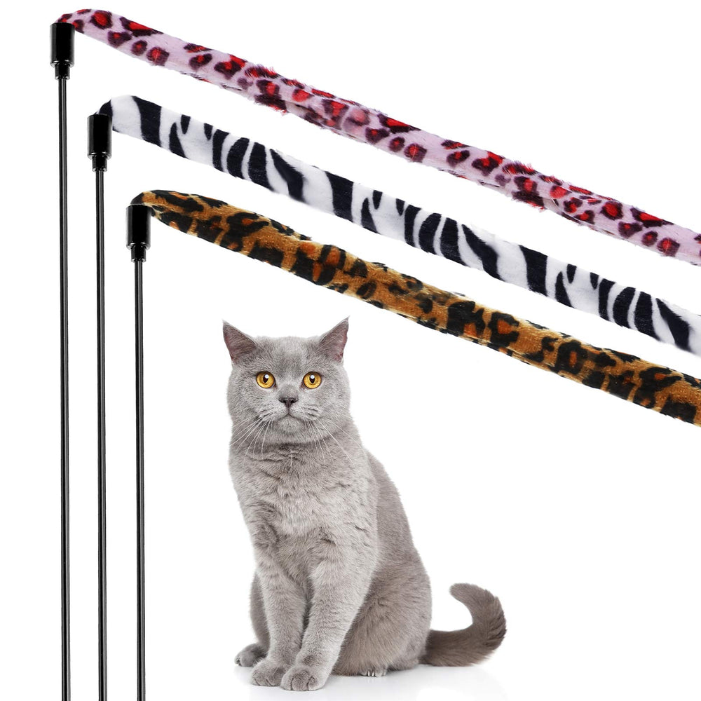 Sumind varita para gato con tema selva, tres estilos para juego activo.