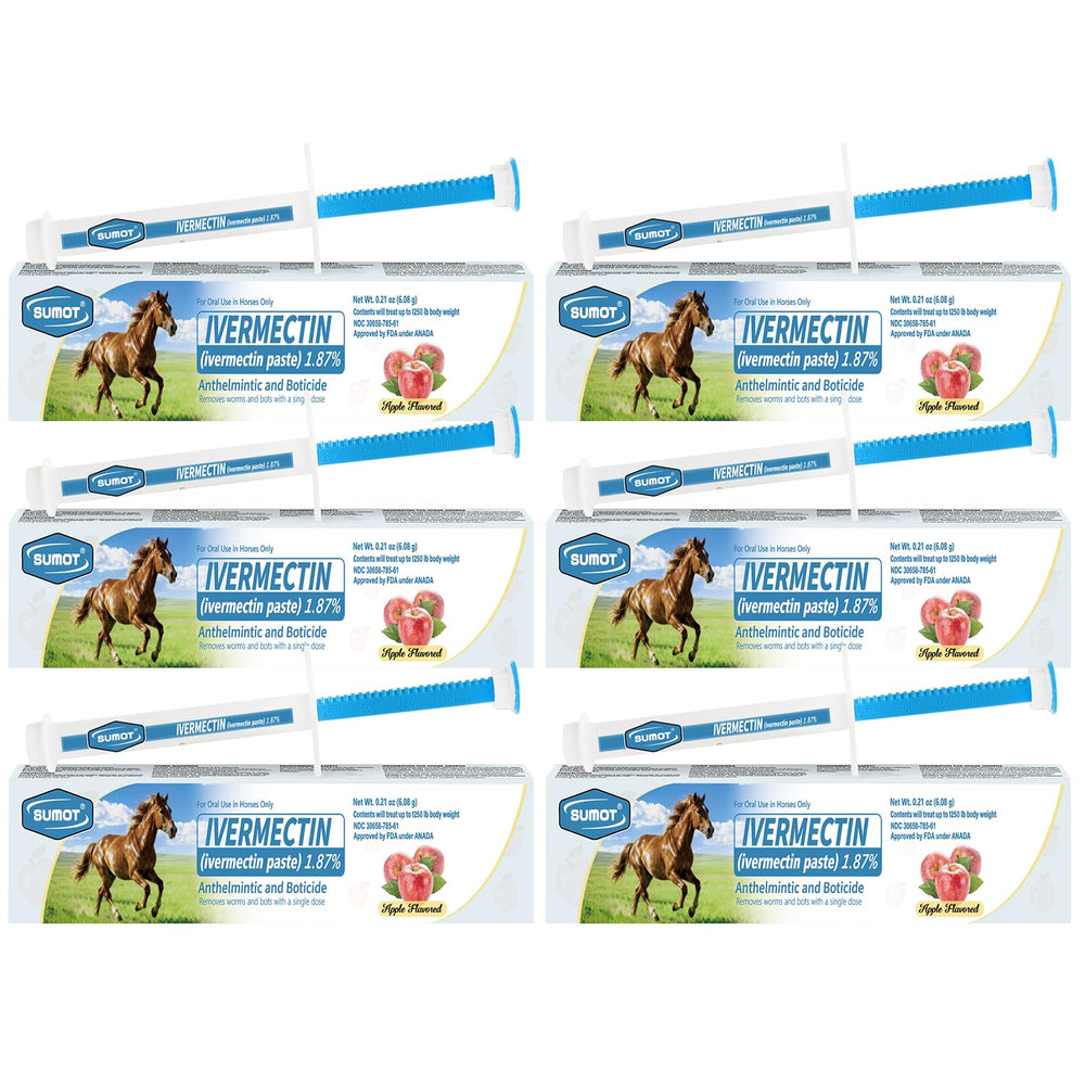 SUMOT Ivermectina para caballos con aplicador, desparasitación con dosis única