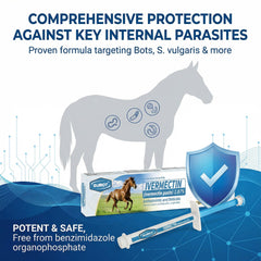 SUMOT Ivermectina para caballos, desparasita parásitos internos de forma práctica
