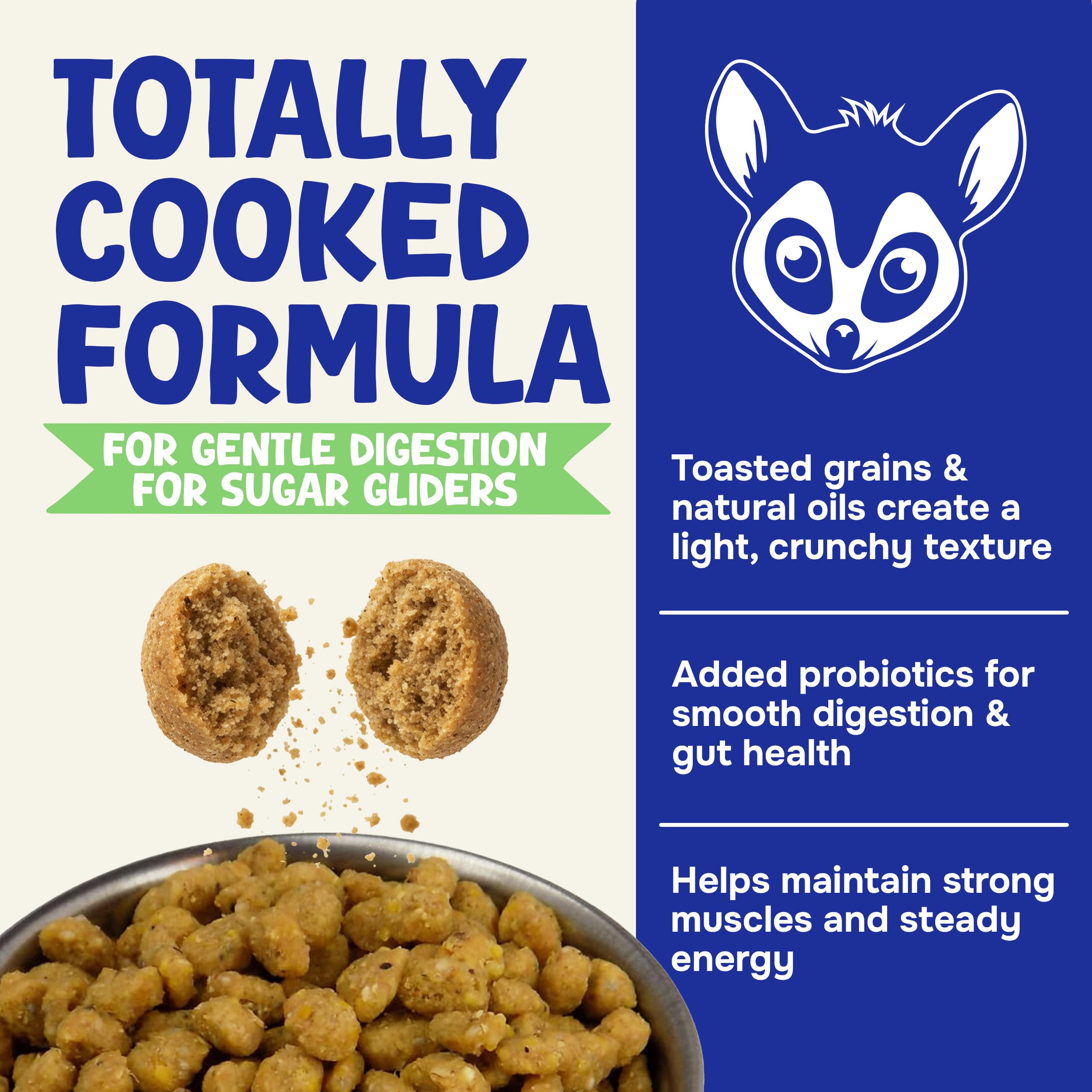 Suncoast Sugar Gliders aroma-fruta, nutrición confiable para planeadores nocturnos