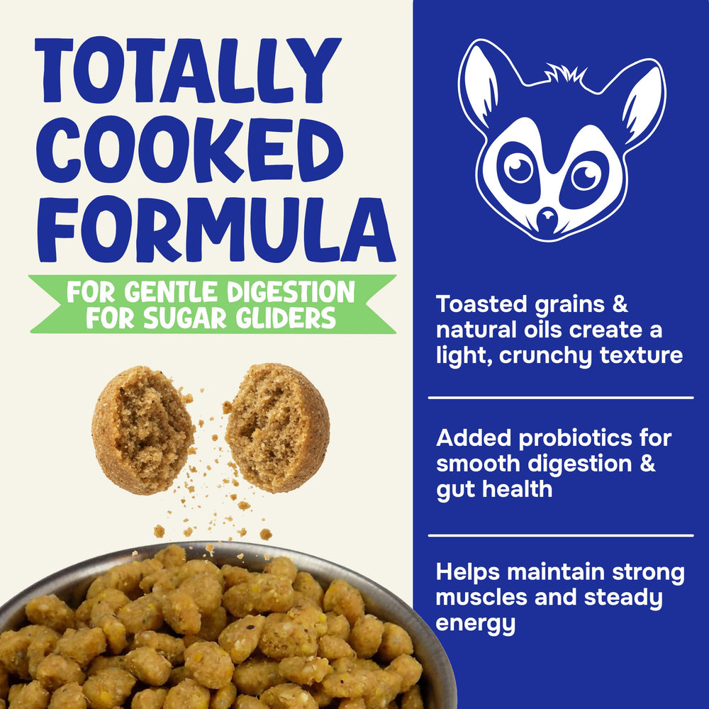 Suncoast Sugar Gliders sabor frutado que facilita la aceptación de la comida diaria.
