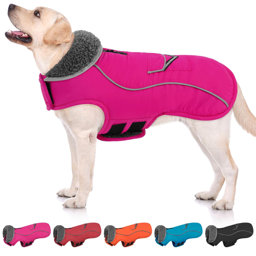 SUNFURA Capa para perro frente con forro fleece para mayor calor.