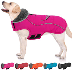 SUNFURA Capa para perro frente con forro fleece para mayor calor.