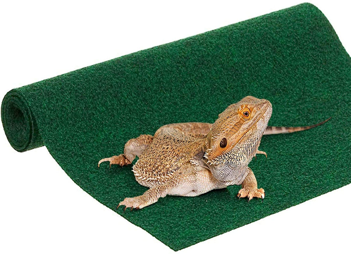 SunGrow alfombra terrario, superficie suave para patas y descanso cómodo del reptil.