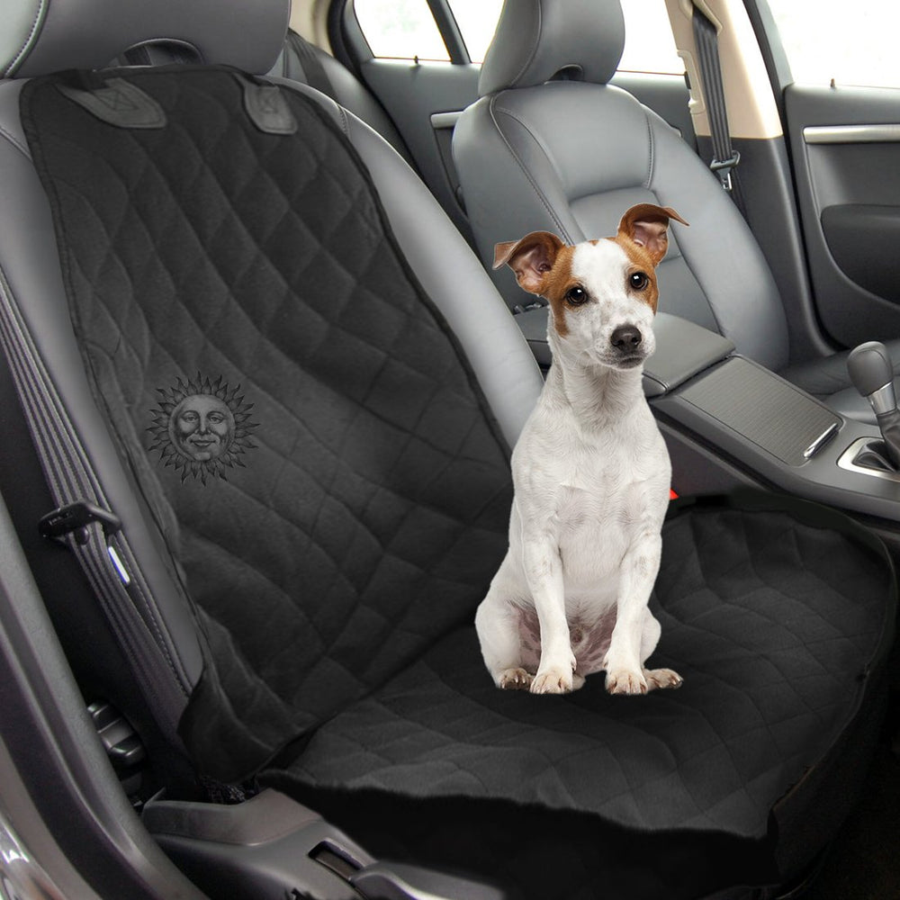 SunGrow base antideslizante para asiento delantero, evita que se desplace el protector.