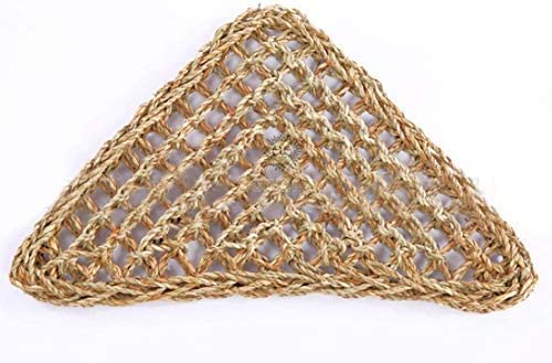 SunGrow hamaca de fibra de pasto marino para reptiles, favorece relajación y soporte corporal.