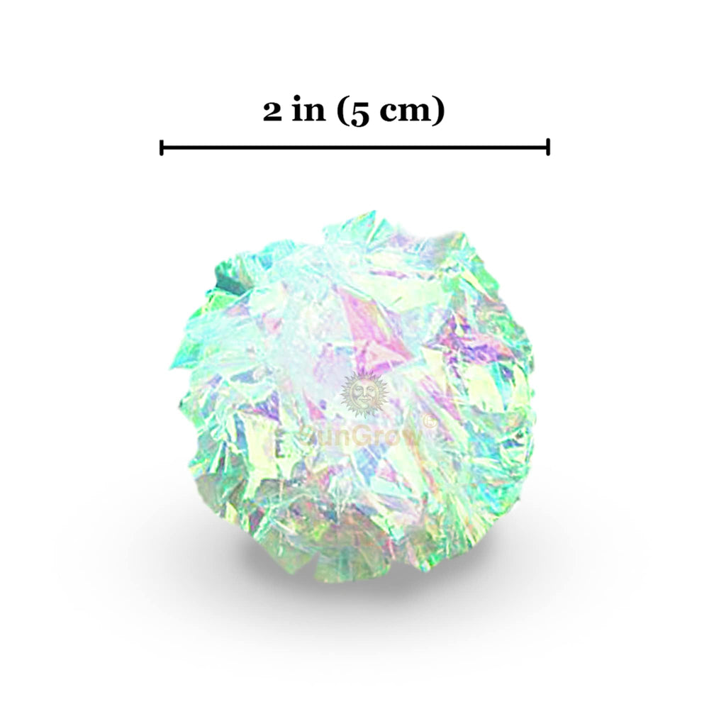 SunGrow Mylar Cat Crinkle Ball, perfecto para manualidades y proyectos de bricolaje creativos.
