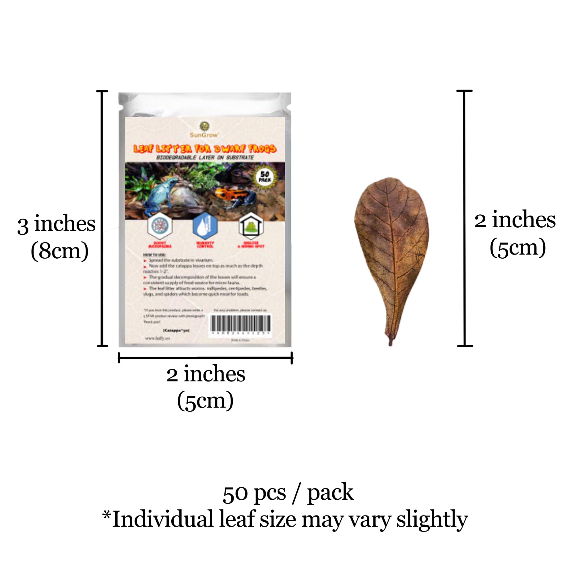 SunGrow Hojas de almendro indio, beneficios para sustrato y agua