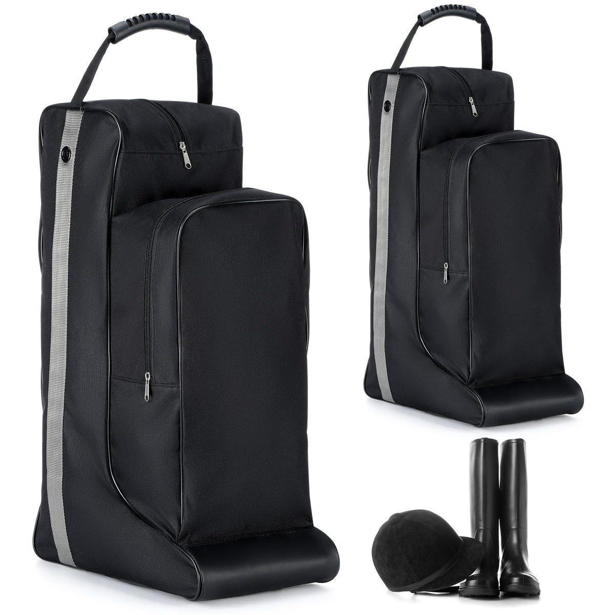 Sunnymove bolsas ecuestres con doble compartimento para botas, ideal para viaje y competición