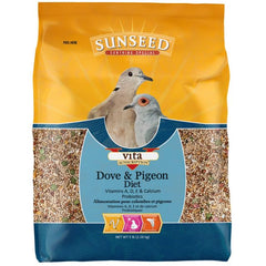Sunseed tazón con alimento para palomas listo para alimentar diariamente