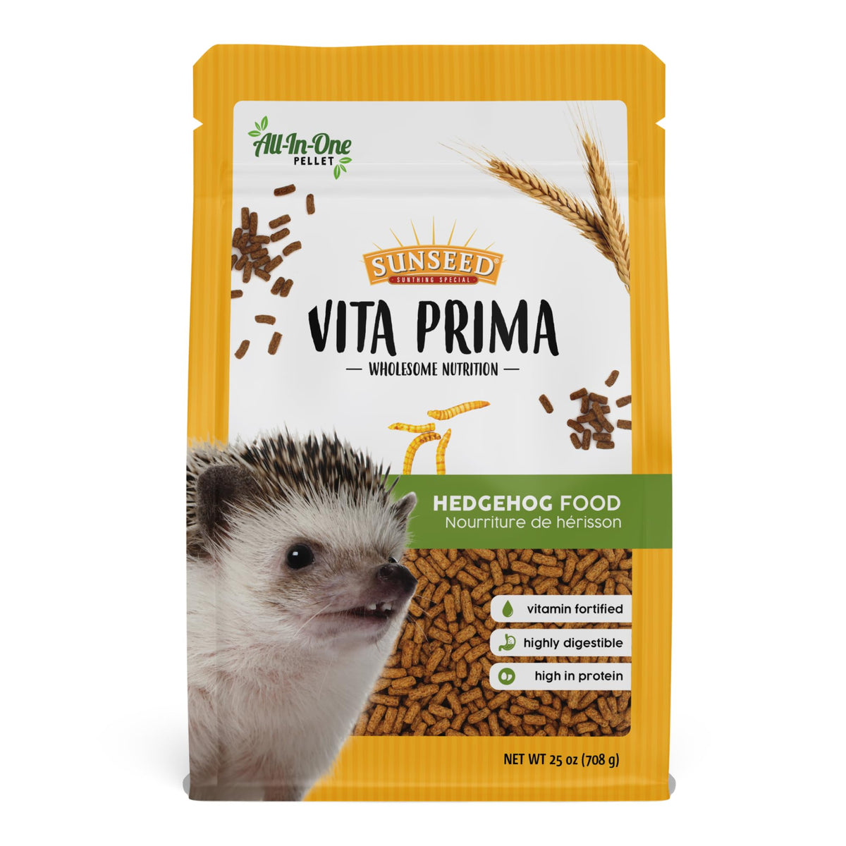 Sunseed Vita Prima: pellets uniformes para nutrición equilibrada del erizo