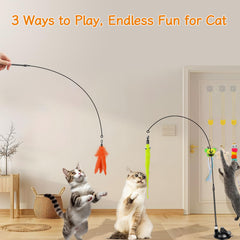 SUNSHINETOP gusano sustituto para mantener al gato activo durante el juego.