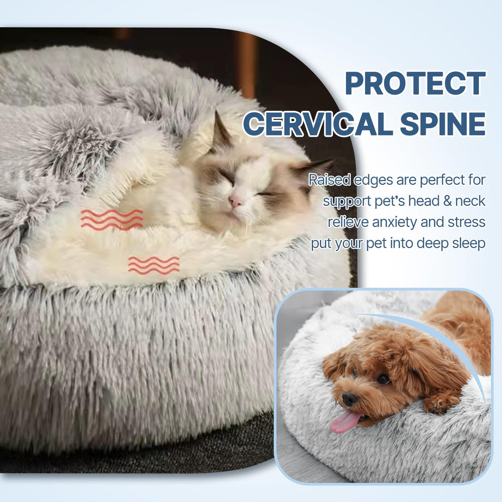 SUOXU Cama en dona, soporte para cabeza y cuello